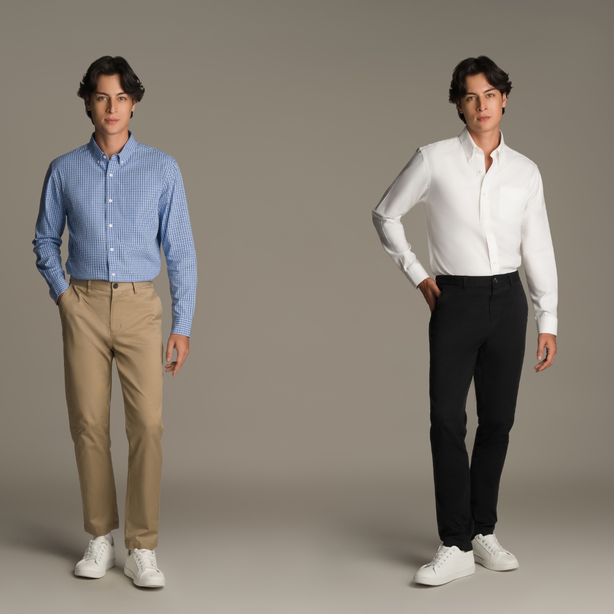 Professionals wearing Giordano corporate uniforms